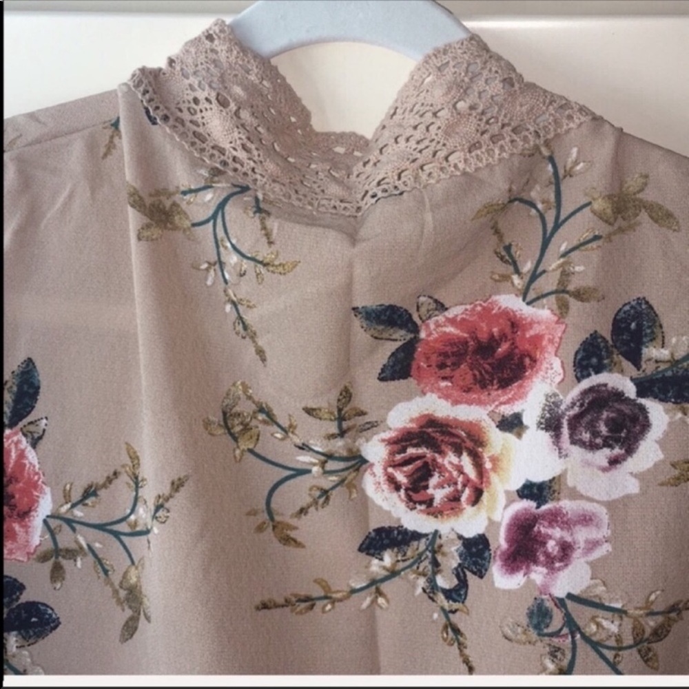 Taupe Bell Sleeve Kimono - Picture 5 of 7